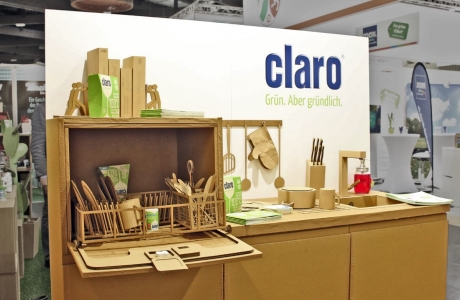 Claro products Messestand